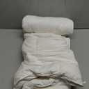 zzlamb Kids Toddler Comforter Crib Blanket, Warm Baby Down Quilt Crib Comforter Small Duvet Insert, Lightweight Soft Noiseless Cotton-Blended Shell Down Proof Machine Washable, White 41x48in