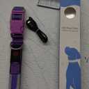 LED Dog Collar, Light Up Dog Collar USB Rechargeable, Brightest Dog Lights for Night Walking, Adjustable Dog Collar Light for Dog Safety (Purple, Medium)