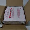 SSWBasics White Thank You Bags Case of 1000-11  x 6" x 21" - Thickness .48mil HDPE- Standard Supermarket Size, Perfect for Grocery, Retail, Convenience Stores, Take-Out and Home Use