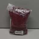 GAWAMAY Decorative Square Throw Pillow Covers 20"x20" Inch Set of 2, Super Soft Chenille Pillows Farmhouse Fall Pillowcase for Living Room Bedroom Sofa Couch Cushion Cover Burgundy Red 50x50cm