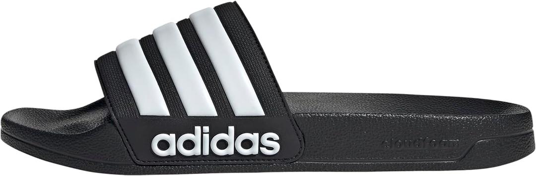 Adidas Unisex-Adult Adilette Shower (11 Women/10 Men, Black/White/Core Black)