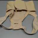 Fit Geno Back Brace Posture Corrector for Women & Men: Shoulder Straightener Adjustable Full Back Support Pain Relief - Scoliosis Hunchback Spine Corrector, Beige (Medium)
