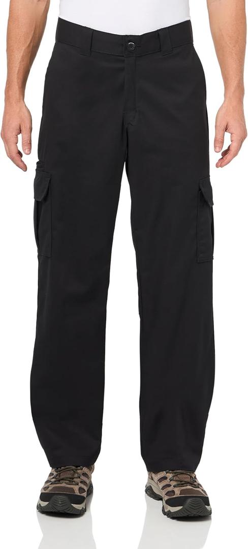 Dickies Men's Relaxed Straight Flex Cargo Pant (32W x 32L, Black)