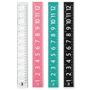 Mr. Pen- Plastic Rulers with Large Numbers, 4 Pack, 12 Inch, Easy-to-Read Markings, Scratch-Resistant Design, Durable Ruler for Crafting Office & School, Colorful Rulers for Kids, School Supplies