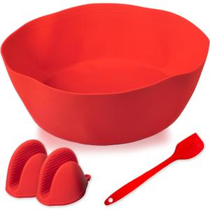 HOMEQUIPO silicone slow cooker liner fit 7-Quart Oval slow cooker | Reusable and Food Grade slow cooker liners with silicone spatula and mitts| Leak proof Dishwasher- Safe cooking liner