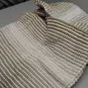 BSICPRO Bathroom Rugs and Mats Sets, 4 Piece Thick Absorbent Chenille Non Slip, Soft Shaggy Floor Mats, Machine Washable (Light Taupe, 20" x 47" Plus 16" x 24")