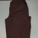 VIMPEP Womens Stretchy Yoga Dress Pants High Rise Straight Leg with Pockets Casual Petite/Regular 1202 (Large, Brown)