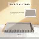 Extra Large Square Concrete Decorative Tray for Coffee Table Tray Decor  Ottoman Tray for Living Room - Bandejas Decorativas  Coffee Table Trays Decorative Centerpiece (Gray)