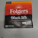 Folgers Black Silk Dark Roast Ground Coffee, 32 Keurig K-Cup Pods BB: Sep 18 2025