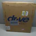 Drive Medical 11148-1 Folding Steel Bedside Commode Chair, Portable Toilet, Supports Individuals Weighing Up To 350 Lbs, with 7.5 Qt. Bucket and 13.5 Inch Seat, Grey