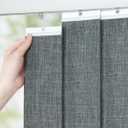 UNISHADES Vertical Blind Replacement Slats for Indoor Windows  Blackout Window Treatment for Home or Office, Room Darkening, 25-Pack Grey, 3.5" x 82.5"