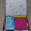 E-Cloth Glass & Polishing Cloth - Microfiber Cleaning Towel Cloth for Windows, Cars, Mirrors, Eyeglasses, & More, Streak Free Clean, Reusable & Machine Washable - Assorted Colors (4 Pack)