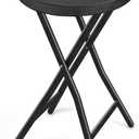 Portable Folding Chair with Handle, Heavy Duty Round Fold Stool Chair, 1 Pcs 18-Inch