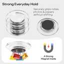 Optomni Clear Fridge Magnets, 36-Pack Transparent Round Magnets for Refrigerator, Office & Classroom  Small Whiteboard Accessories for Dry Erase Boards