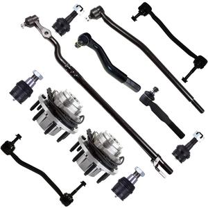 SCITOO 12pcs 4WD Front Suspension Kit Wheel Hub Inner Outer Tie Rod End Sway Bar Link Lower Upper Ball Joint Fit 2000-2002 For Ford Excursion 2000-2004 For F-250 SD For F-350 SD