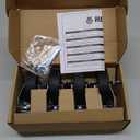 HOLKIE Caster Wheels 3 inch Locking Stem Casters, 3/8" -16 x 1-1/2" (Stem Diameter 3/8", Stem Length 1-1/2") Threaded Stem Casters Swivel Casters Set of 4 Heavy Duty Castors Black