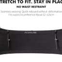 Running Belt for Men Women with 250ml Water Bottle, Lightweight Reflective Waist Pack for Running, Hiking, Training - L