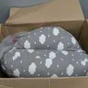 Momcozy Original Nursing Pillow for Breastfeeding-Innovative Safety Guard - Wider Feeding Pillows for More Support for Mom & Baby- Easier Nursing & Hand Free- Fit for All, Removable Cotton Cover