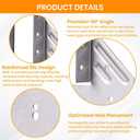 Hurricane Ties for Rafters, 50 Pack 18-Gauge Galvanized Hurricane Straps & Rafter Ties, Structural Connectors for Roof Truss and 2X Deck Joists