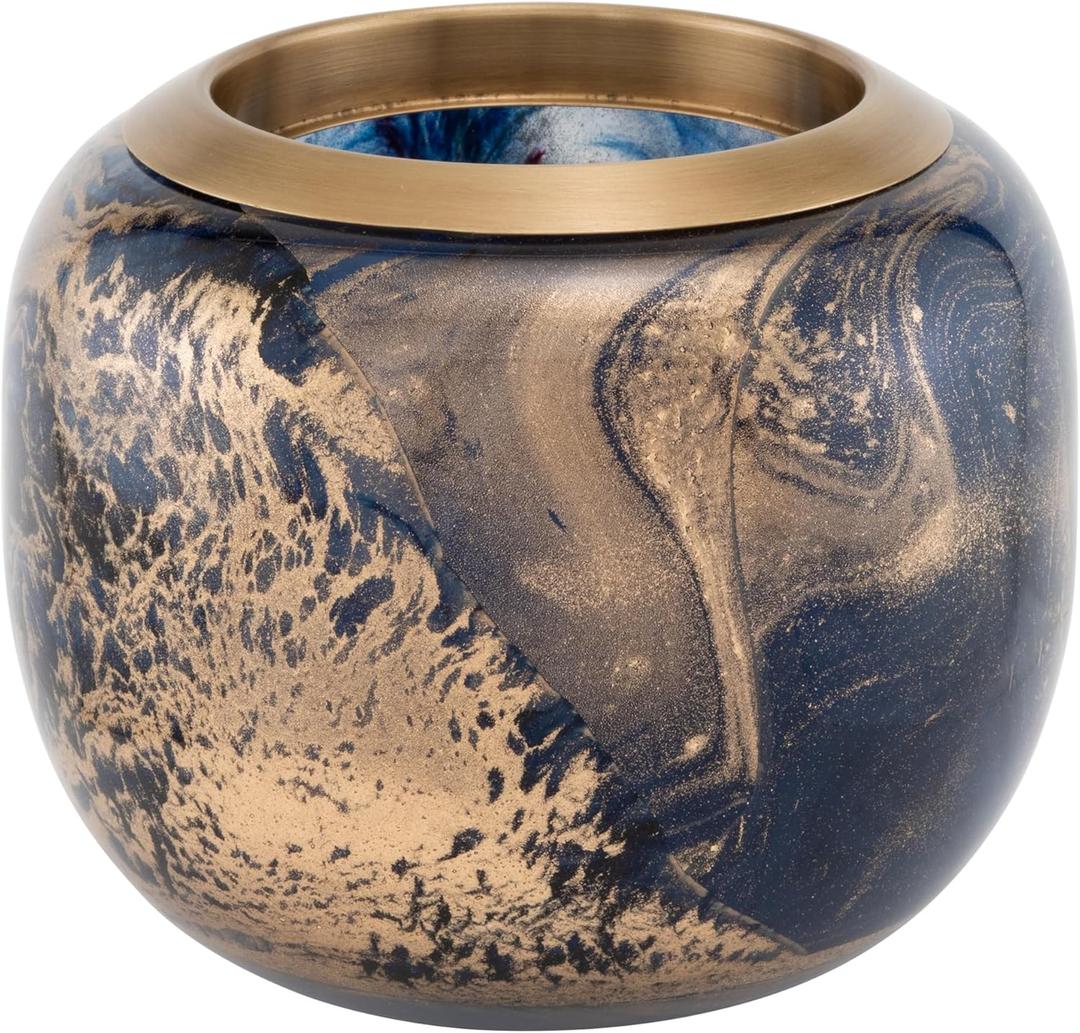 Northern Lights Candles - ESQUE Luminary - Midnight Blue