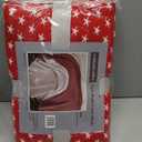 Sterling Creek Dawson Star Muslin Cotton Blanket Three Layers Lightweight Breathable Gauzy Blanket for Adults, All Season (King, Red)