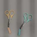 2Pcs Eyebrow Trimmer Scissors, Men Women Eyebrow Clippers, Comb Head Detachable, Safe Eyebrow Trimming Tool, Beard Trimmer, Easy to Operate for Beginners, Makeup Artist Recommended Eyebrow Scissors