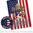 American Garden Flag Memorabilia Decor Religious Yard Sign Picture Print Habemus Papam Decorations American Papal Poster Vatican Canvas Roman Tapestry Catholic Gifts Made in USA