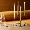 LampLust Flameless Taper Candles, Realistic 3D Flame with Wick, 11 Inch, 4 Pack, Ivory Real Wax, Flickering Flameless Candle LED, Remote & Timer Included, Home Decor, Mantel & Wedding Centerpieces