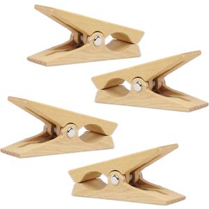 Tuuli Wooden Pegs Large Wooden Pegs Beach Towel Clip Clothes Pegs for Beach Towel Beach Lounger Yacht Pram Laundry Accessories - 2