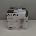 Aroma Housewares 14-Cup (Cooked) / 3Qt. Select Stainless Pot-Style Rice Cooker, & Food Steamer, One-Touch Operation, Automatic Keep Warm Mode, White (ARC-757-1SG)