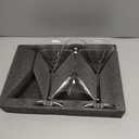 Qipecedm Martini Glasses Set of 4, 9 oz Crystal Cocktail Glasses, Hand Blown Crystal Martini Glasses for Espresso Martini, Cosmopolitan, Gimlet, Home Bar, Party, Martini Glassware Gift Set (Stem)