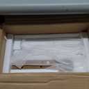 Smuxee White Bathroom Medicine Cabinet, Wall Mounted with Rattan Doors, 22.1" W x 23.6" H x 8.6" D, Adjustable Shelves, Wall Cabinet Over Toilet for Laundry Room Kitchen