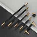 Amerdeco 10 Pack Champagne Bronze Black Knurled Cabinet Knobs Kitchen Cabinet Pulls for Drawer Dresser, Cupboard and Wardrobe ZH040