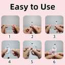 25 PCS Silicone Cable Ties Cord Organizer -[3 Adjustable Holes] Multi Color Elastic Reusable Cord Wraps Management, Home Organizer Ties for Phone Charger Electrical Cable, Travel Essentials