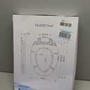 Elongated Toilet Seat 18.5" - Soft Close, Durable PP Toilet Seat, Easy Installation & Removal, Fits Most Toilet Bowls
