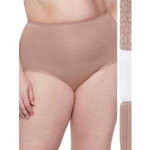 Olga womens Without a Stitch 3 Pack Brief (M)