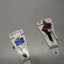 2 Hillman Color-Plus uncut key blanks in blue (model 67) and red (model 89)