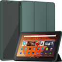 Sanyetral Lightweight Shockproof Trifold Stand Tablet Case with Auto Wake/Sleep Function, Not for Remarkable TCL -Dark Green