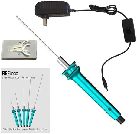 Hot Wire Pen, Electric Hot Wire Cutter Pen 10cm, Styrofoam Cutting Hot Pen Hot Wire Cutting Pen for Amateur DIY Heat Cutting Engraving Pen, Art Making, Foam Carving (blue, 100mm)