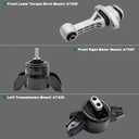 3Pcs Engine Motor & Trans Mount Kit Compatible with Forte Accent Rio 1.6L 1.8L 2012-2017 Auto Transmission Replace EM-9797 EM-9758 EM-9761 A71047 A71004 A71020 A71029