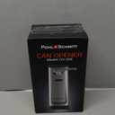 POHL SCHMITT 3 in 1 Electric Can Opener Smooth Edge with Knife Sharpener and Bottle Opener - Easy Push Down Lever - All Standard-Size & Pop-Top Cans, Durable Stainless Steel & ABS, Kitchen Accessories