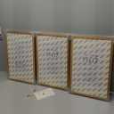 11x17 Oak Picture Frame, Solid Oak 11x17 Poster Frame with Mat to 8x12(Openning Size is 7.5x11.5), Natural Wood 17x11 Frames for Wall, Set of 3