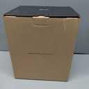 PERMO Vintage Industrial Wall Sconce Matte Black Single Wall Sconces with 5.9" Round Clear Globe Ribbed Glass Shade Hardwired Wall Light for Bedroom Living Room Office