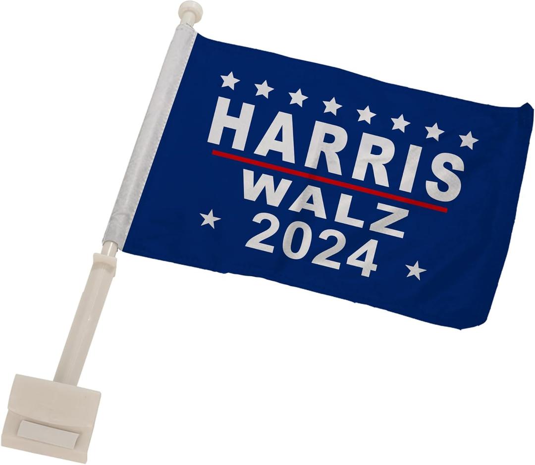 Harris Walz Kamala Car Flag - One (1) Decoration