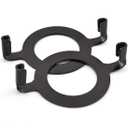 E26 Lamp Harp Saddle Base Lampshade Holder 1-7/16" (36 mm) Non-Slip UNO Collar Adapter for E26 Threaded Base, 2pcs Black Tone