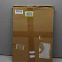 QWORK Microwave Oven Rack Shelf, Wall Mount Electric Oven Holders, Aluminum Double-Layer Microwave & Spice Rack, 2 Shelves with 10 Hooks, Support Load 88lbs, 21.65"x15"x9.84"