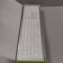 seenda Bluetooth Keyboard and Mouse, COE300 Wireless Keyboard Mouse Combo, 3 MultiDevice Connection Full Size UltraSlim Keyboard with Number Pad for Windows/Mac,White & Silver