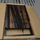 3D Printer Filament Storage Rack - Rolling Spool Holders with Wheels, Heavy Duty Metal Shelf for PLA/ABS/TPU/Nylon, Organized for 3D Printing Studio, Office Workshop (Brown)