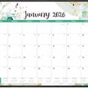 2026 Desk Calendar - Large Desk Calendar from January 2026 to December 2026, 22''x17'',12 Monthly Desk/Wall Calendar, Desk Calendars 2026 Large Space for Writing with Protect Corner (Green)