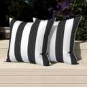 Melody Elephant Outdoor Chair Cushions 22x22x3 Inch, Patio Seat Cushion Furniture Swing Set of 2, Water Repellent Chairs Wicker Cushion Pads with Couch Sofa in Garden, Delancey Lagoon